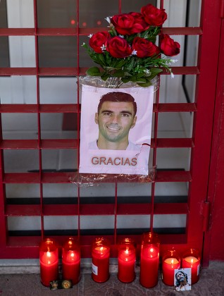 Men Carry Coffin Spanish Soccer Player Editorial Stock Photo - Stock Image