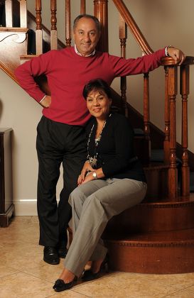 Osvaldo Ardiles and wife Sylvia at home in Hertfordshire, Britain - 19 Oct 2009