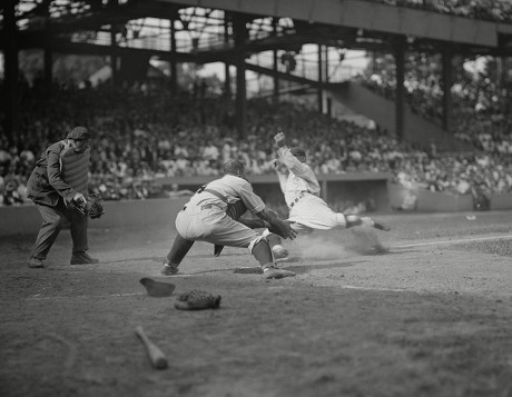 Washington Senators Goose Goslin Slides Safely Editorial Stock Photo ...