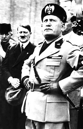 Benito Mussolini Adolf Hitler Standing His Editorial Stock Photo ...