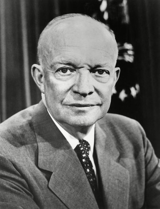 Dwight D Eisenhower Official Presidential Portrait Editorial Stock ...