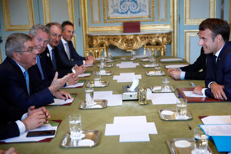 International Olympic Committee (IOC) delegates at the Elysee Palace  in Paris, France - 07 Jun 2019