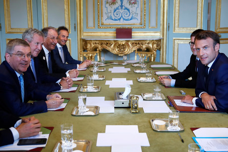 International Olympic Committee (IOC) delegates at the Elysee Palace  in Paris, France - 07 Jun 2019