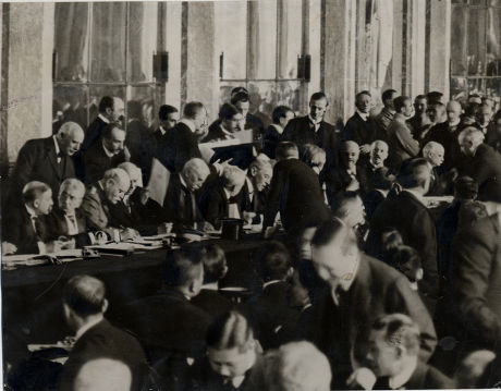 Signing Treaty Versailles Peace Treaty That Editorial Stock Photo ...