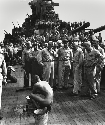 Japanese Prisoner Aboard Uss New Jersey Editorial Stock Photo - Stock