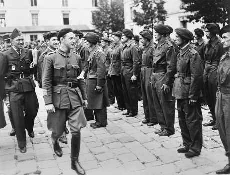 Henri Tanguy Colonel Rol Inspecting French Editorial Stock Photo ...