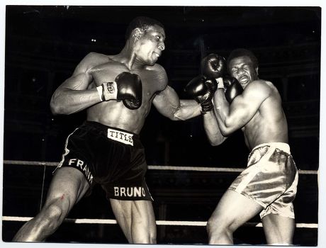 Frank Bruno Boxer A Left Hook From Frank Bruno Connect With Tony Moore At Royal Albert Hall....boxer