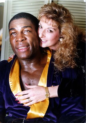 Frank Bruno Boxer Pictured His Wife Editorial Stock Photo Stock Image