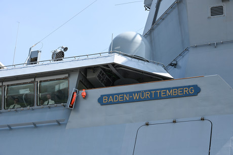 German Frigate Badenwurttemberg During Ceremony First Editorial Stock ...