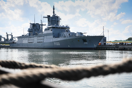 German Frigate Badenwurttemberg During Ceremony First Editorial Stock 