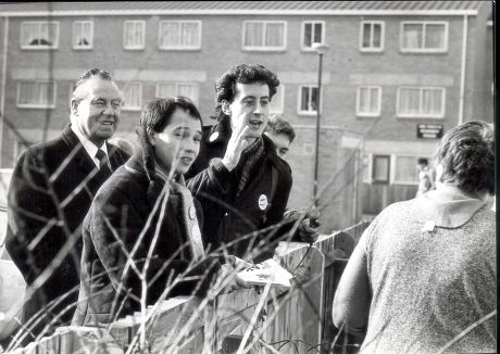 Peter Tatchell Pictured Canvassing In His Bermondsey Constituency Helped By David Yip Who Plays The Tv 'chinese Detective'....