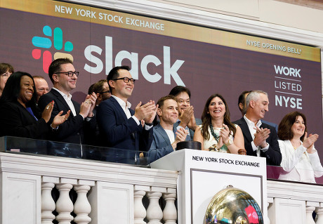 Slack IPO at New York Stock Exchange, USA - 20 Jun 2019
