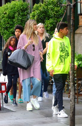 Heidi Klum and children out and about, New York, USA - 20 Jun 2019