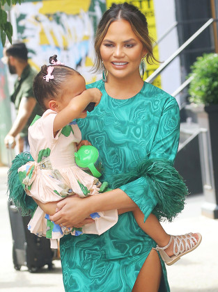 Chrissy Teigen out and about, New York, USA - 24 Jun 2019