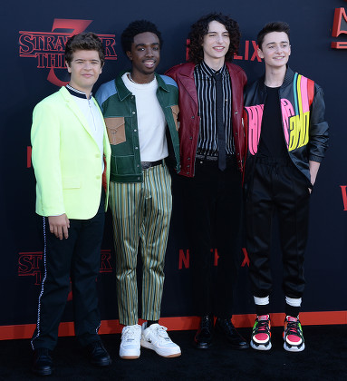 Gaten Matarazzo Caleb Mclaughlin Finn Wolfhard Editorial Stock Photo ...