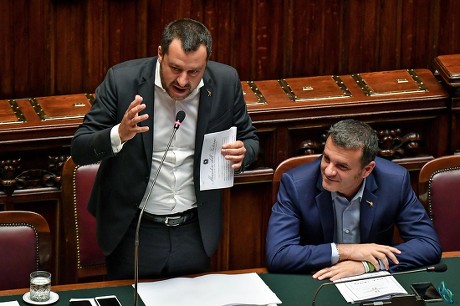 Italian Deputy Premier and Interior Minister Matteo Salvini in Parliament, Rome, Italy - 03 Jul 2019