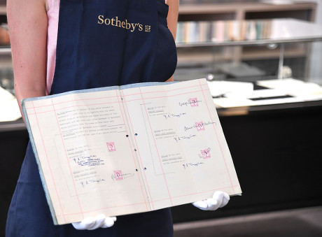 Sale of English Literature, History, Children's Books and Illustrations, Sotheby's, London, UK - 05 Jul 2019