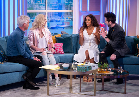 Phillip Schofield Rochelle Humes Chloe Crawford Editorial Stock Photo