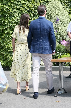 Celebrities arriving at Wimbledon, London, England, 12 July 2019
