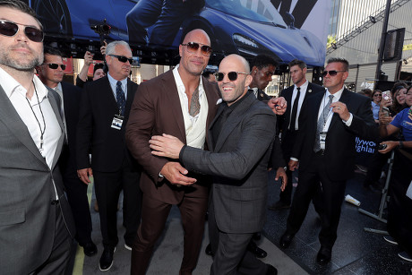 Dwayne Johnson Jason Statham Seen Universal Editorial Stock Photo ...