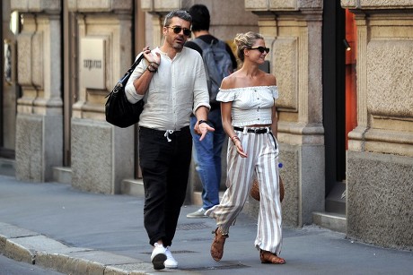 Luca Argentero and Cristina Marino out and about, Milan, Italy - 17 Jul 2019
