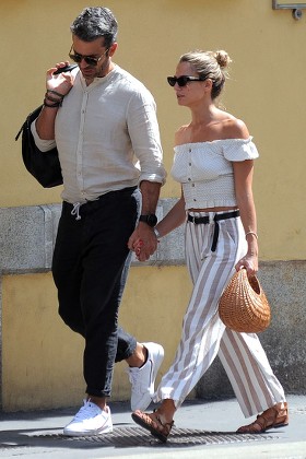 Luca Argentero and Cristina Marino out and about, Milan, Italy - 17 Jul 2019