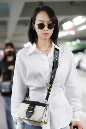 Victoria Song at Beijing airport, China - 16 Jul 2019