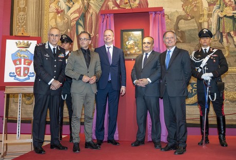 Ceremony for return of painting Vase of Flowers in Florence, Italy - 19 Jul 2019