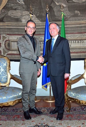 Italian FM welcomes German FM in Florence, Italy - 19 Jul 2019
