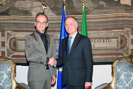 Italian FM welcomes German FM in Florence, Italy - 19 Jul 2019