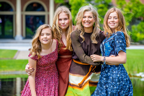 Queen Maxima Daughters Princess Amalia Princess Editorial Stock Photo ...