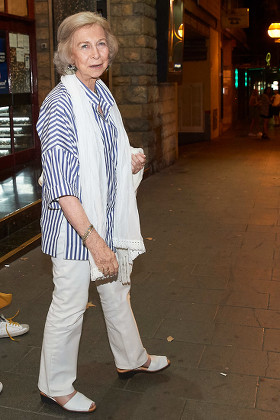 Former Queen Sofia of Spain and granddaughters out and about, Palma, Spain - 30 Jul 2019