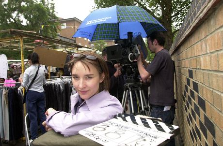 Actress Emily Woof On Location In East St Market London Directing Her First Movie Between The Wars.