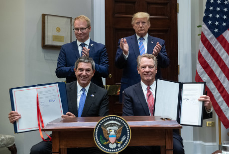 U.S. and EU sign beef export deal at the White House, Washington DC, USA - 02 Aug 2019