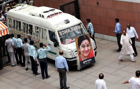 Sushma Swaraj, former Indian External Affairs Minister and top 
BJP leader dies, New Delhi, India - 07 Aug 2019