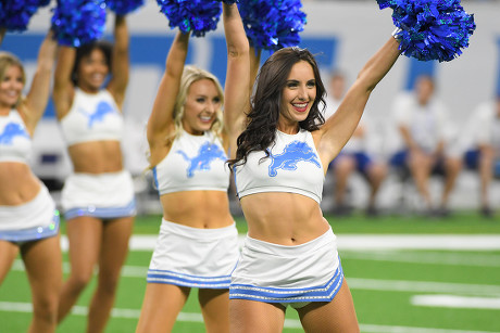 Detroit Mi Detroit Lions Cheerleaders During Editorial Stock Photo