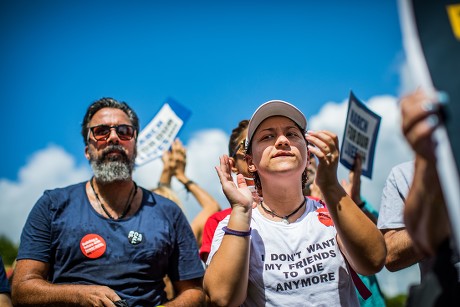 Walmart gun sales protest, Coral Springs, USA - 10 Aug 2019