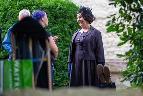 'Granchester' TV show on set filming, Grantchester, Cambridgeshire, UK - 12 Aug 2019