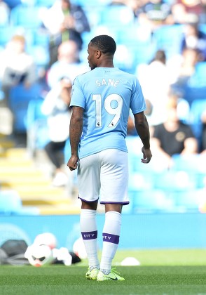 Manchester Citys Raheem Sterling Wears Jersey Editorial Stock Photo - Stock  Image