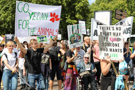 Animal Rights March, London, Uk - 17 Aug 2019 Stock Pictures, Editorial 