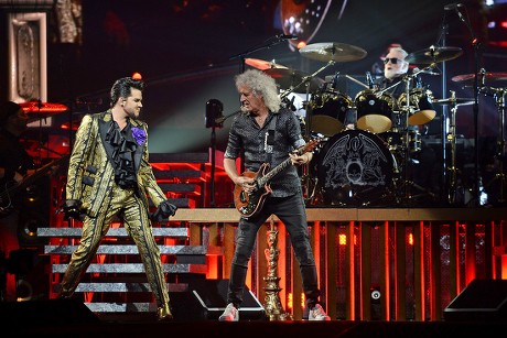 Adam Lambert Brian May Roger Taylor Editorial Stock Photo - Stock Image