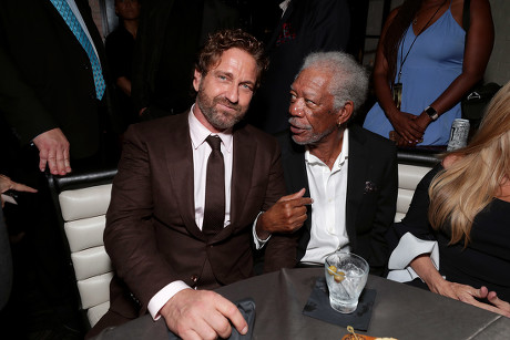 Gerard Butler Morgan Freeman Editorial Stock Photo - Stock Image