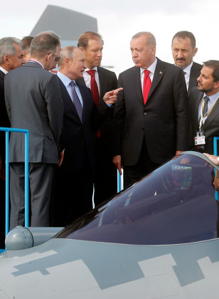 Turkish President Recep Tayyip Erdogan visits Moscow, Zhukovsky, Russian Federation - 27 Aug 2019