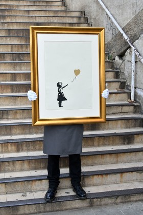 Banksy Girl Balloon Colour Ap Gold Editorial Stock Photo - Stock Image ...