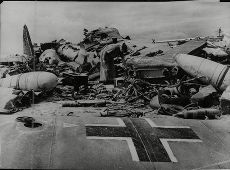 Wwii Germany Air Force Aircraft Destroyed Editorial Stock Photo - Stock ...