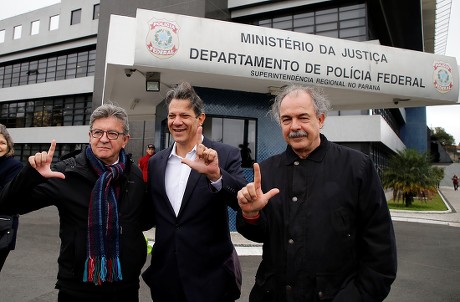 French left leader Jean-Luc Melenchon visits Lula in Curitiba, Brazil - 05 Sep 2019