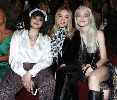BARBIE FERREIRA SYDNEY SWEENEY HUNTER SCHAFER Editorial Stock Photo