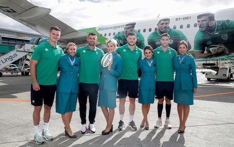 Ireland Rugby Team Depart For Japan With Official Airline Partner Aer Lingus, Dublin Airport  - 11 Sep 2019