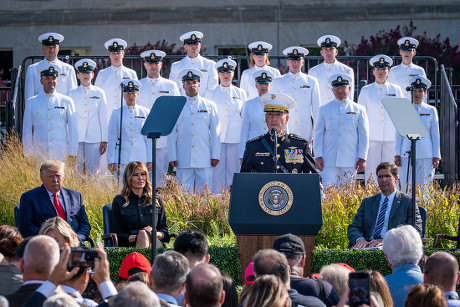 Pentagon Commemorates 18th Anniversary of the Terror Attack, Arlington, USA - 11 Sep 2019