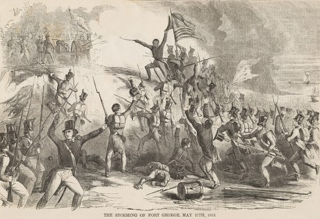 War 1812 Storming Fort George May Editorial Stock Photo - Stock Image ...